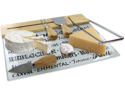 Plateau à fromages avec lyre et 3 ustensiles