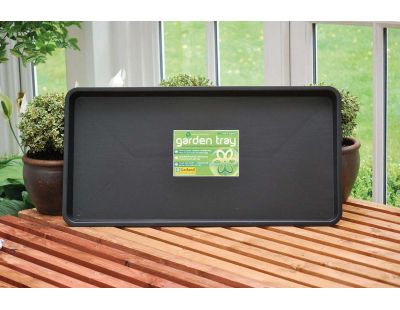 Plateau de jardin en polypropylène noir (79 x 40 x 5 cm)