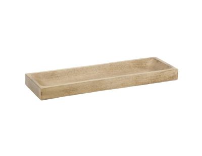 Plateau en manguier sculpté