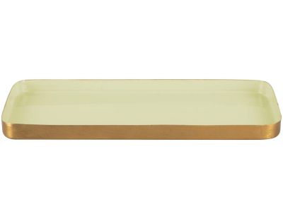 Plateau en métal Festive 25 x 12.5 cm (Vert sauge)