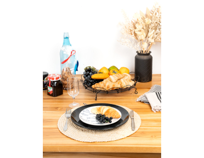 Plateau en métal motifs coeurs