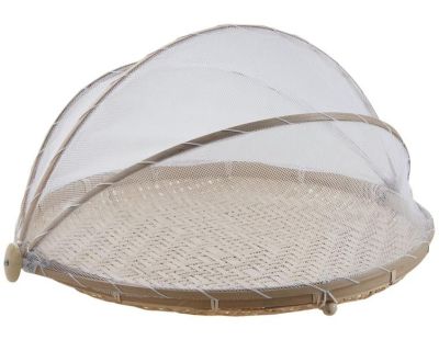 Plateau rond avec cloche filet (40 cm)