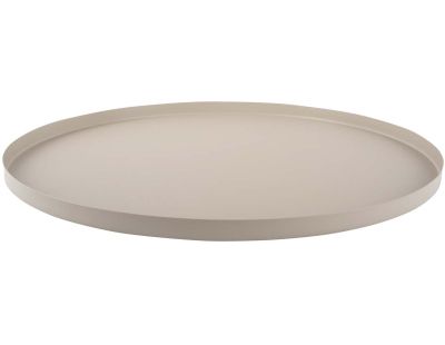 Plateau rond en métal Tray 39.5 cm (Gris foncé)