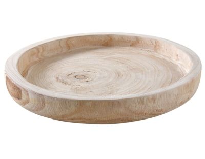 Dessous de plat rond en bois noble ou vous retrouver l'arbre de vie