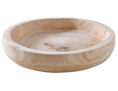 Plateau rond en paulownia (Diamètre 25 cm)