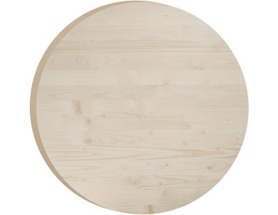 Plateau rond en pin 75 cm (Épaisseur 3,5 cm)