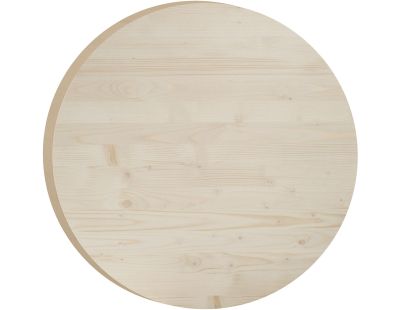 Plateau rond en pin 75 cm (Épaisseur 3 cm)