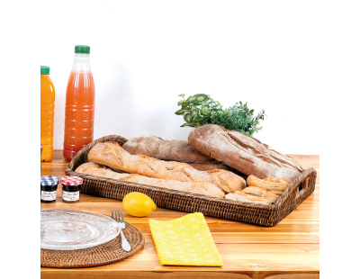 Plateau en rotin 52 cm La Grande époque (Antique)