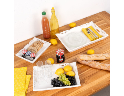 Plateaux en manguier blanc (Lot de 3)