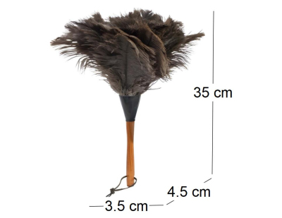 Plumeau en plumes d'autruche (35 cm)