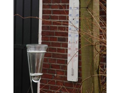 Pluviomètre gradué en verre et zinc
