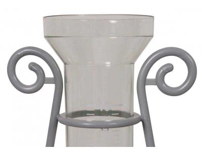Pluviomètre à piquer en plastique
