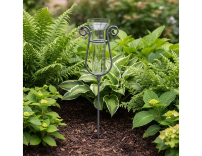 Pluviomètre à piquer en plastique