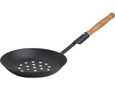 Poêle à châtaignes traditionnelle (Bois clair)