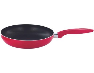 Poele en aluminium antiadhésive tous feux 24 cm Color (Rouge)