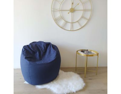 Poire en coton Lana 75 x 110 cm (Bleu Marine)