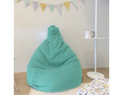 Poire en coton Lana 75 x 110 cm (Bleu Aqua)