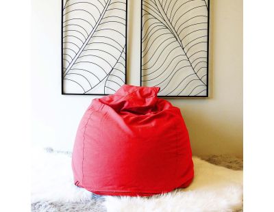 Poire en coton déhoussable Flo (Rouge)