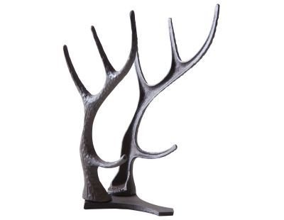 Porte-bouteilles cornes de cerf en fonte