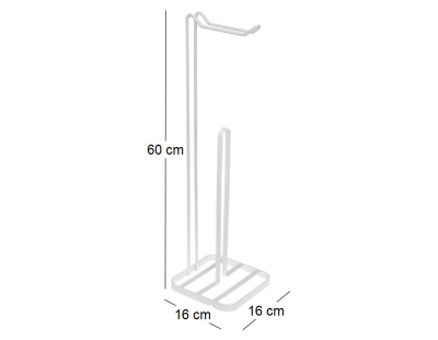 Porte brosse en métal moderne 60 cm