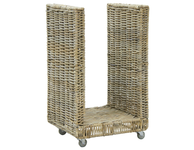 Porte-bûche à roulettes