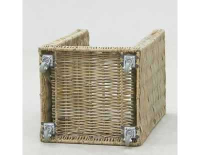 Porte-bûche à roulettes