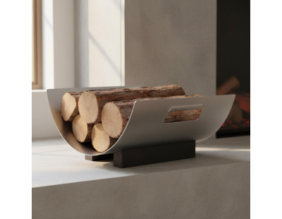 Porte bûches design Lune