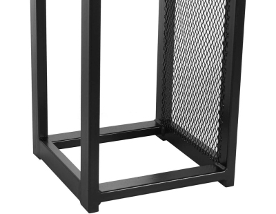 Porte-bûches design vertical en acier 120 cm