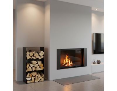 Porte-bûches 3 étages en acier Lublin