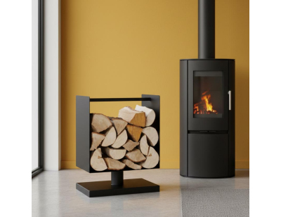 Porte-bûches sur pied design 45 cm