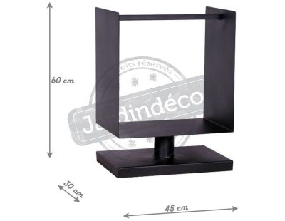 Porte-bûches sur pied design 45 cm
