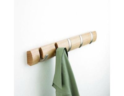 Porte manteaux Flip 5 crochets (Naturel)