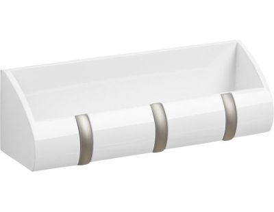 Porte manteaux cubby 3 crochets (Blanc)