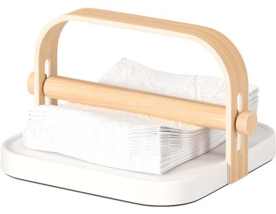Porte-serviettes en abs et frêne Bellwood