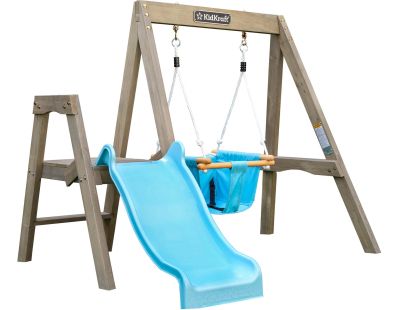 Portique balançoire et toboggan en bois First Play