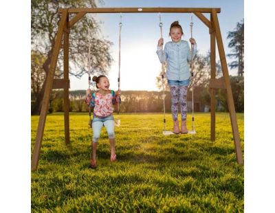 Portique en bois balançoire double Swing (Double)