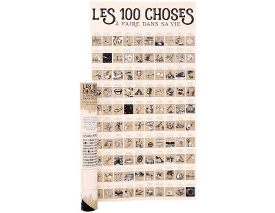 Poster à gratter (Les 100 choses à faire dans sa vie)