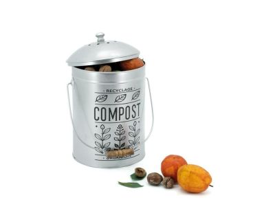 Pot à compost en métal Design