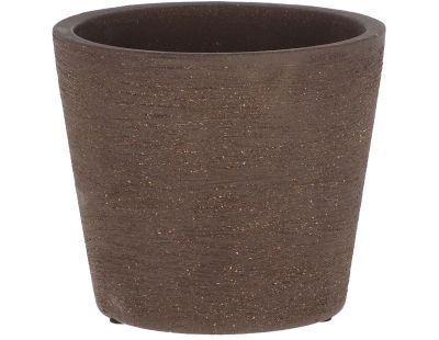 Pot de fleur en terre cuite non verni marron (13 cm)