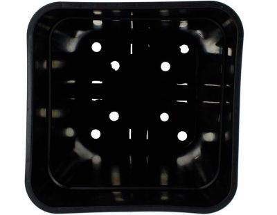 Pot de plantation carré noir 9 litres (Lot de 10)
