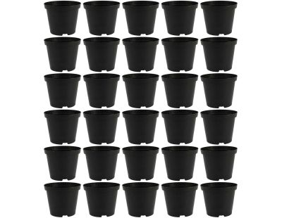 Pot de plantation rond noir 10 cm de diamètre (Lot de 30)