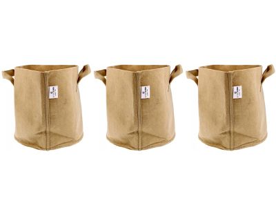 Pot de plantation en textile sable 25 litres (Lot  de 3)
