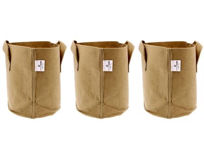 Pot de plantation en textile sable 15 litres (Lot de 3)