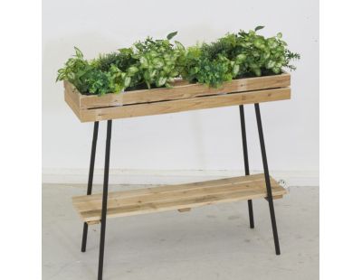 Potager sur pieds en bois recyclé