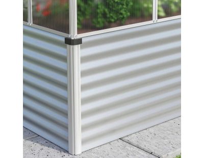 Potager surélévé pour serre Gaia Jumbo (Zinc aluminium)