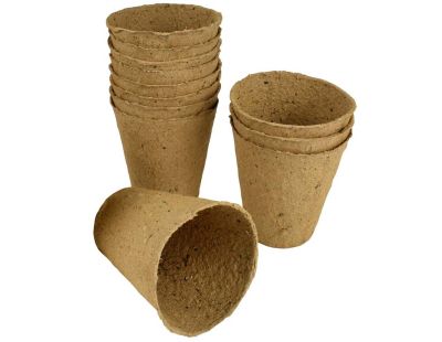 Pots de plantation bio sans tourbe (12 pots - 8 cm - ronds)