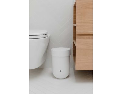Poubelle Touch pour salle de bain (Blanc)