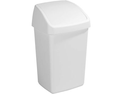 Poubelle blanche avec couvercle basculant Delta (25 litres)