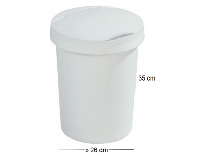 Poubelle 10L avec couvercle Twinga