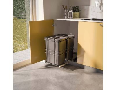 Poubelle de recyclage 2 bacs de 35 L Recycle
